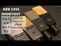 AKG C414 BXLS vs XLII vs BULS vs TLII comparison mic shootout