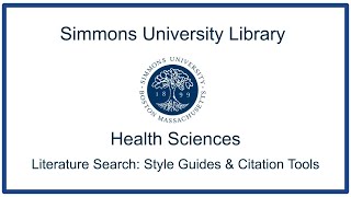 07) Style Guides &amp; Citation Tools