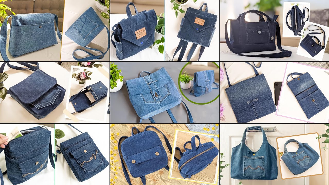9 DIY Cute Denim Bags Out of Old Jeans Part 2 Compilation Fast