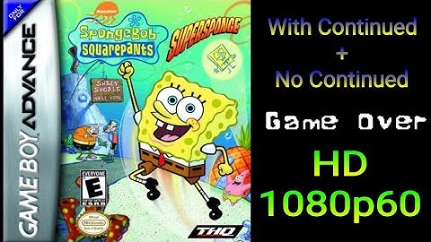 SpongeBob Squarepants: SuperSponge | Game Over | HD | GBA