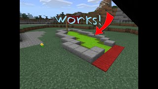 How to make a working Minecraft mini golf course all editions