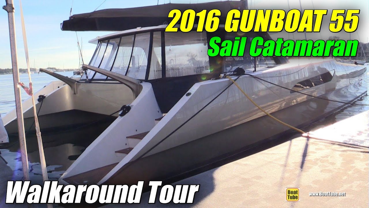 2016 Gunboat 55 Catamaran - Deck, interior Walkaround ...