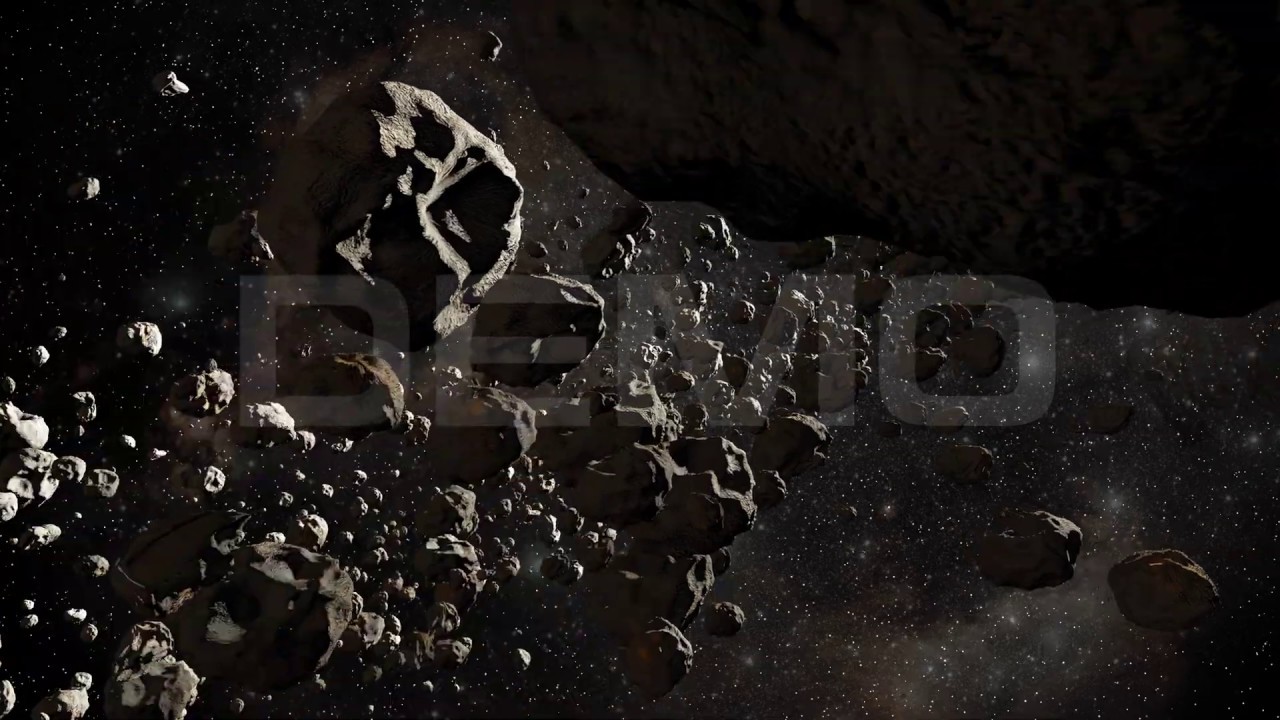 Asteroids Field 4K / Footage / UHD
