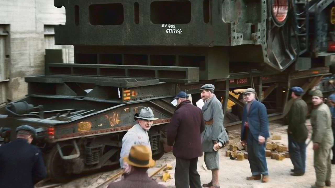 World’s Largest Diesel Engine Installed at Ørsted Power Plant (1933) | Colorized 2K Film