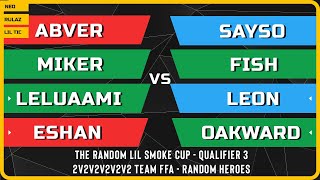 WC3 - Qualifier #3 - 2v2v2v2v2v2 team FFA Showmatch - The Random Lil Smoke Cup