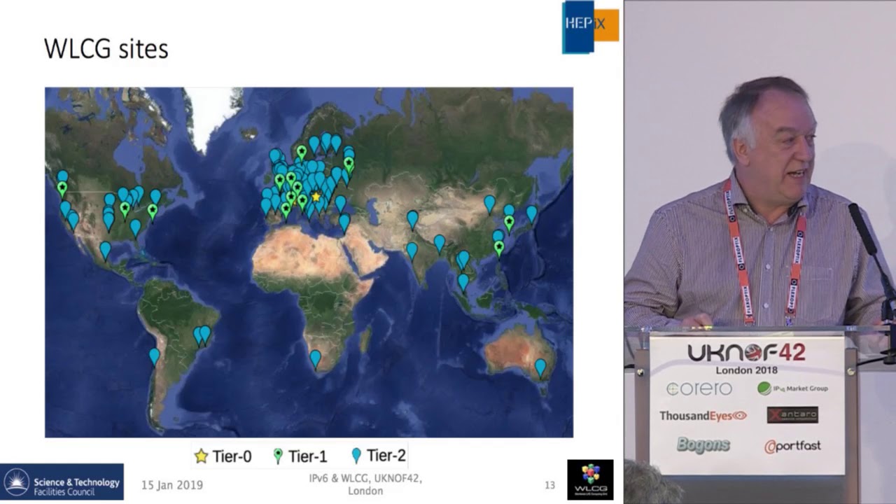 UKNOF42 - The deployment of IPv6 data storage on WLCG and UK GridPP