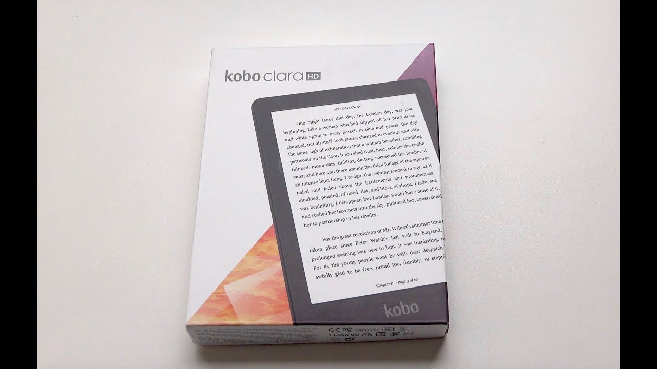 Rakuten Kobo Clara HD E-Reader Unboxing and Initial Setup 