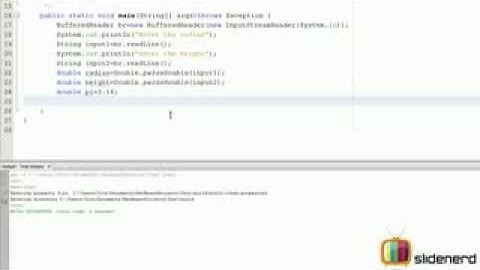 Surface Area and Volume of Cylinder Java Program tutorial