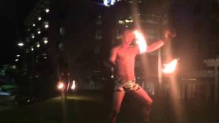 alab poi duo fire dance