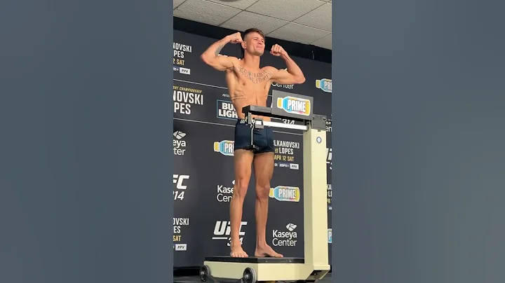 Diego Lopes hits 145 LBS ahead of his first title fight at #UFC314