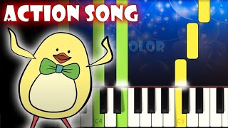 Action Song - The Singing Walrus | Piano Tutorial | Karaoke