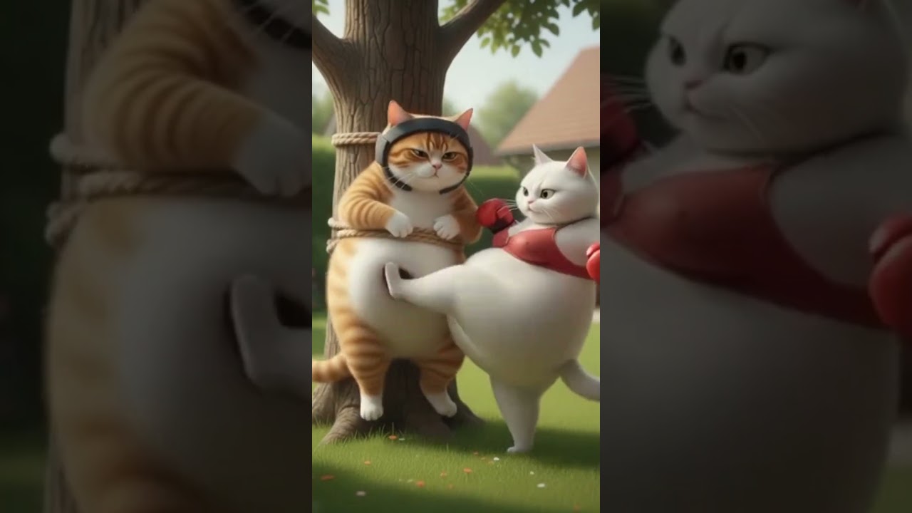 Funny Cat Fitness Story 🐱💪 | Female Cat Trains With Her Partner to Lose Weight | AI Comedy Story