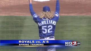 ROYALS BEAT A'S IN SPRING TRAINING
