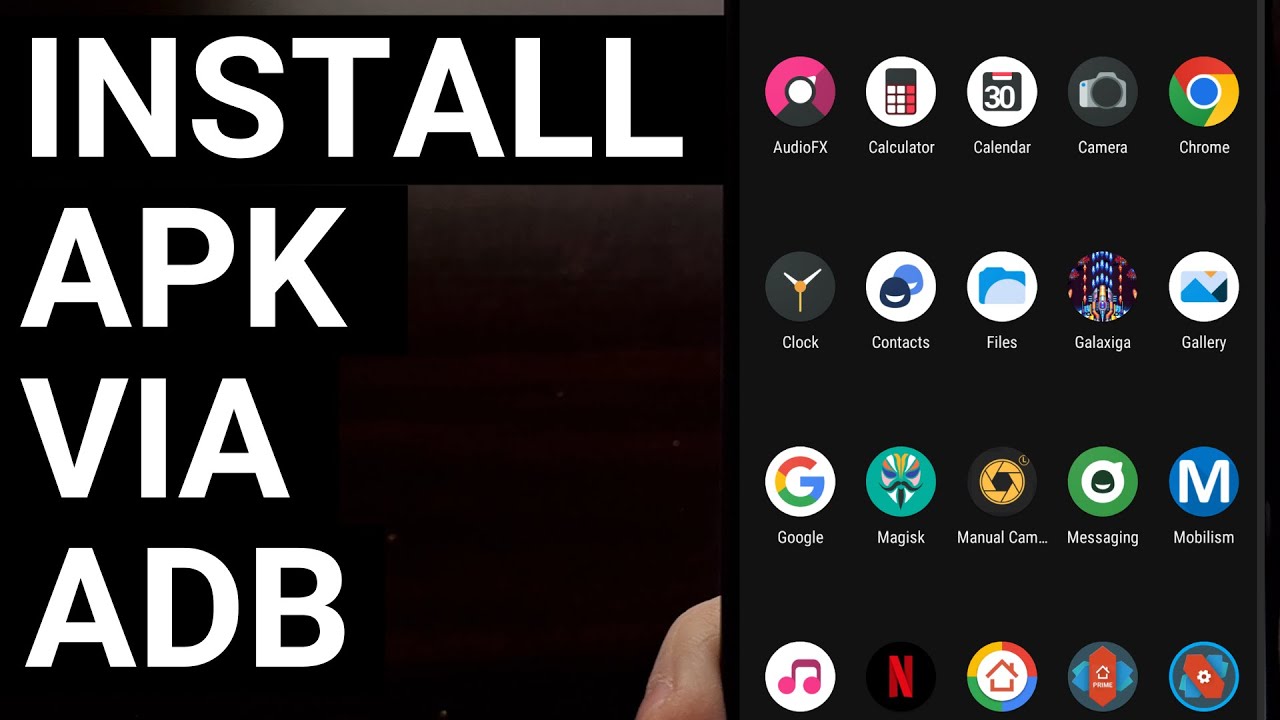 How To Manually Install An Android App APK File With ADB YouTube