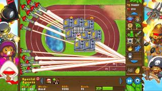 Bloons Tower Defense 5 | Map: Sprint Track | All Medals