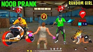 Noob Prank With Random Angry Girl 😤 Worldchat Noob Prank 😎 Random Girl Kick Me 🤬 Garena Free Fire 🔥