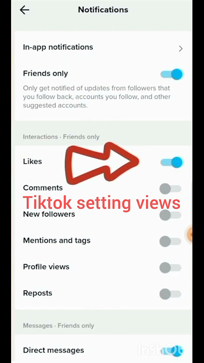 tiktok setting views like problem#tiktok