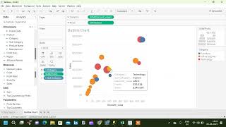 Bubble Chart in Tableau | Comparing Measures in Tableau | Tableau Charts