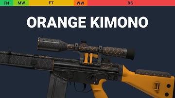 G3SG1 Orange Kimono - Skin Float And Wear Preview