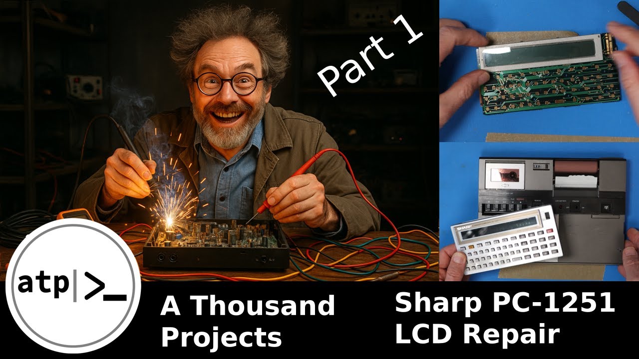 20 - Repair : Sharp CE-125 system : Part 1 : PC-1251 - YouTube