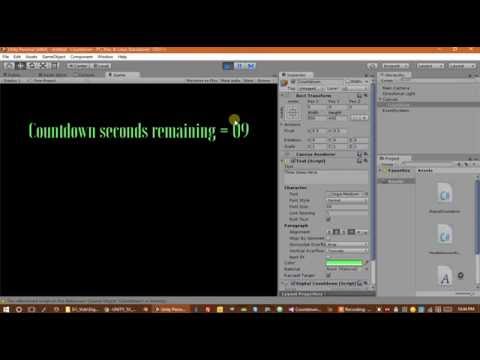 Beginner's Unity3d Tutorial: Digital Countdown
