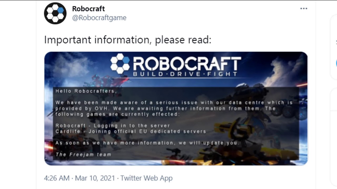 Is this the end of Robocraft?