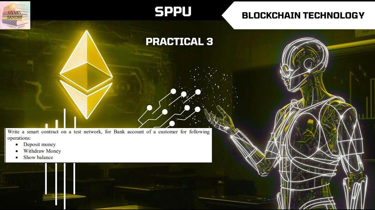 BCT Practical 3 | Bank Smart Contract using Solidity | Deposit, Withdraw & Balance