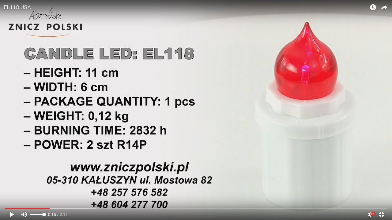 Led candle EL118 The New Old Candle Light Reborn Grave Candles