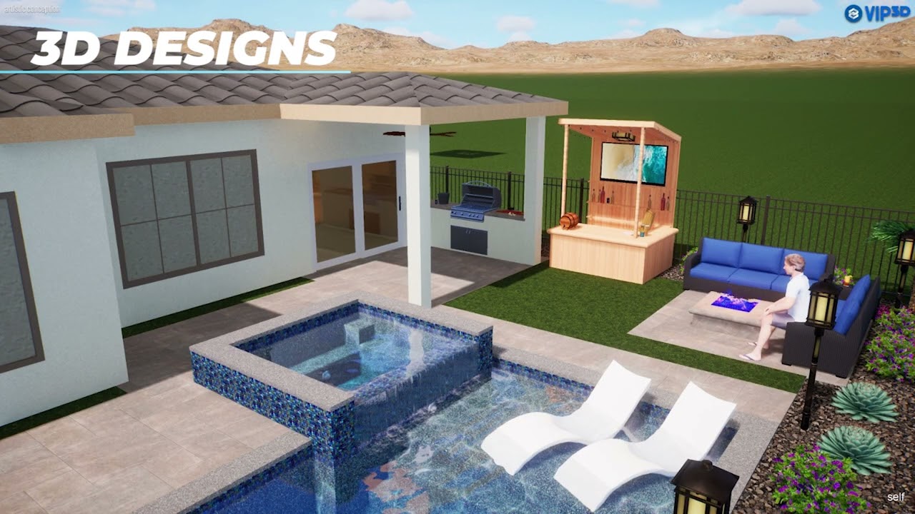 Living Water | Simple Outdoor Retreat With Clean Lines | Beery Residence