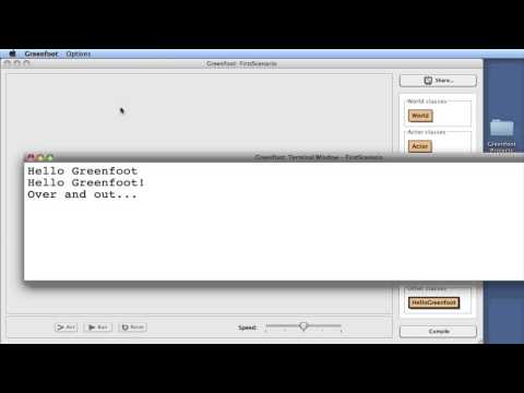 APCS Writing your first program in Greenfoot