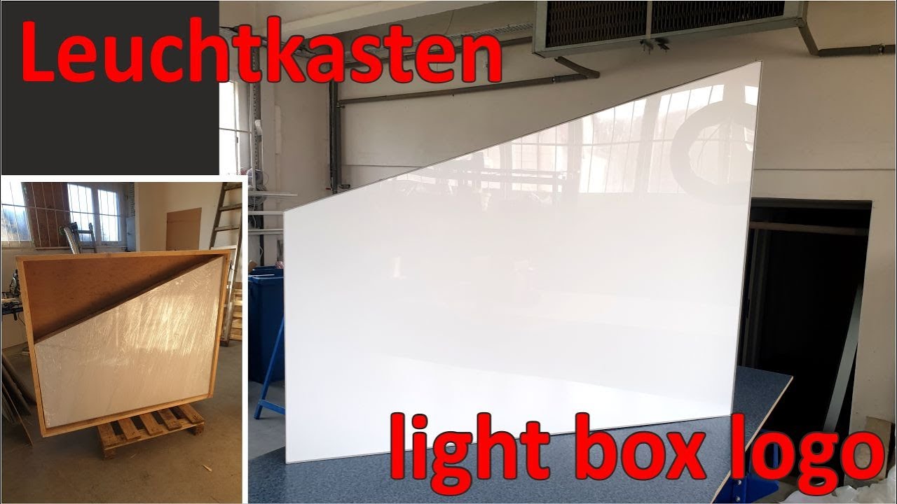 Leuchtkasten lightbox logo LED werbetechnik