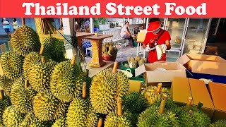 Amazing Cutting Skill How to cut and open Durian Fruit | Thai street food Bangkok  #Shorts