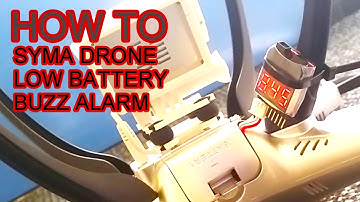How to - Syma X8 Low Lipo Battery alarm indicator