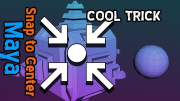 How To Snap to Center (Autodesk Maya Tutorial)