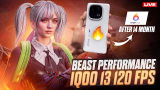 IQOO 13 120 FPS BGMI TEST 🔥 FPS METER LIVE | CONQUEROR PUSH GAMEPLAY #iqoo13 #bgmi #120fps