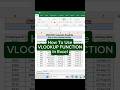 How To Use VLOOKUP FUNCTION in Excel &amp; Importance of Table Array Fixing