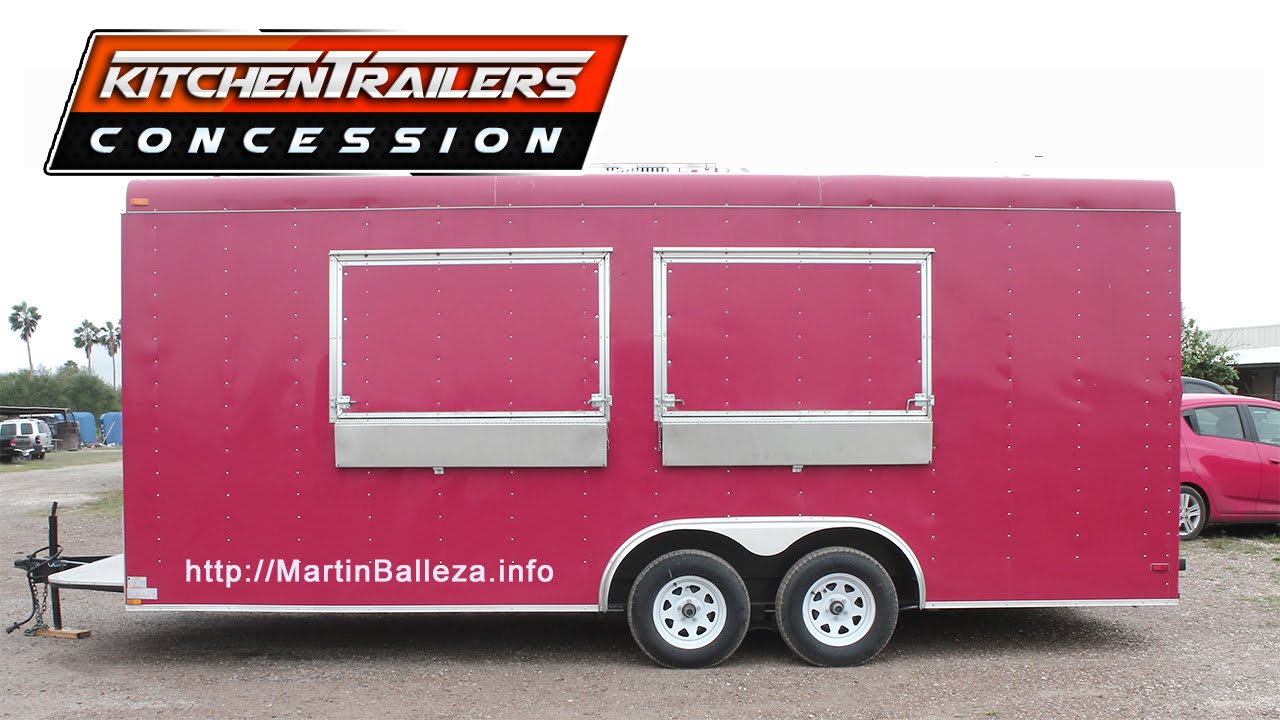 Custom Concession Trailers, mobile kitchens English YouTube