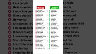 Correct your Grammar...#learnenglish #spoken #englishmistakes #englishgrammer #viral #youtubeshorts