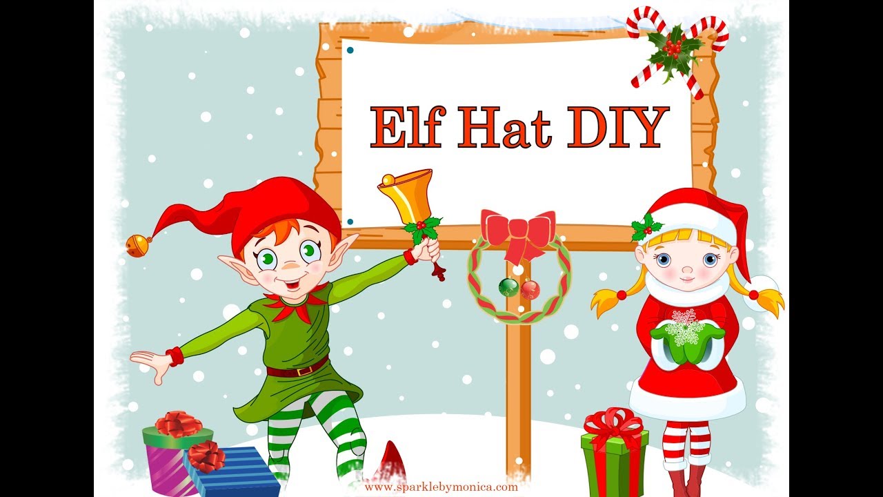 DIY Christmas Elf Hats and Template