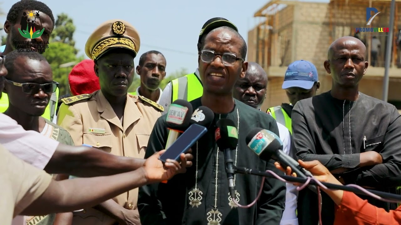 TOURNÉE NATIONALE DE VISITE ET DE RELANCE DES TRAVAUX DE PROMOVILLES À OUSSOUYE