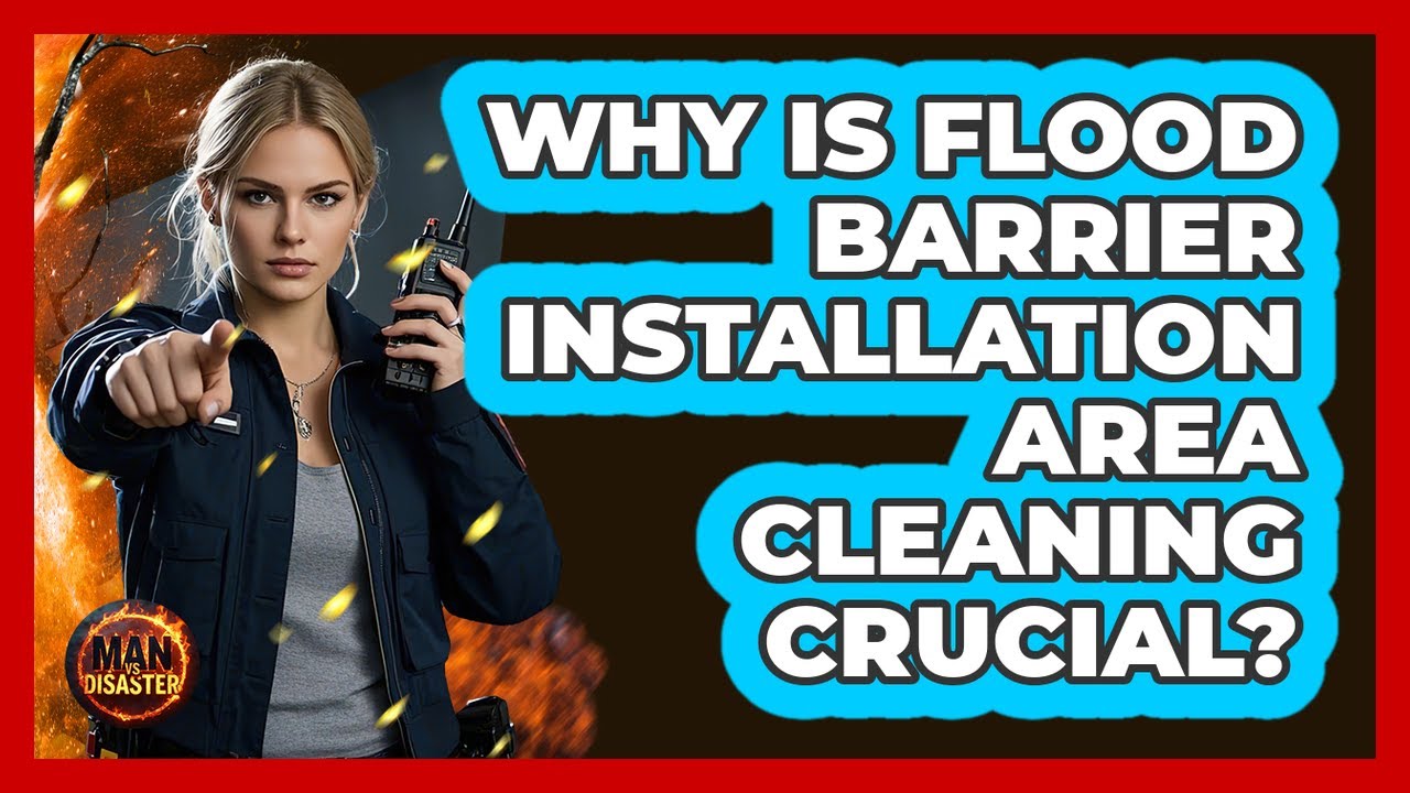 Why is flood barrier installation area cleaning crucial?