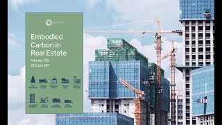 Embodied Carbon in Real Estate