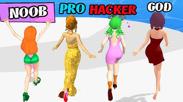 NOOB vs PRO vs HACKER vs GOD - Couple Run , Blob Runner 3D ...
