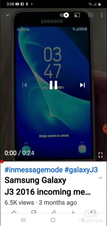 Samsung Galaxy J3 2016 incoming Message With Ding Dong Notification Sound