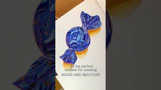 Color Theory Lesson: Split-Complementary Colors ✦ Candy GOUACHE Painting #shorts #art #whimsicalart