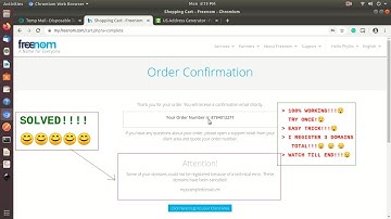 [SOLVED] Freenom Domain Registration, Solve Technical error easy way in easy steps, 100% sure