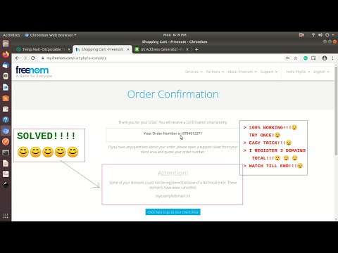 [SOLVED] Freenom Domain Registration, Solve Technical error easy way in easy steps, 100% sure
