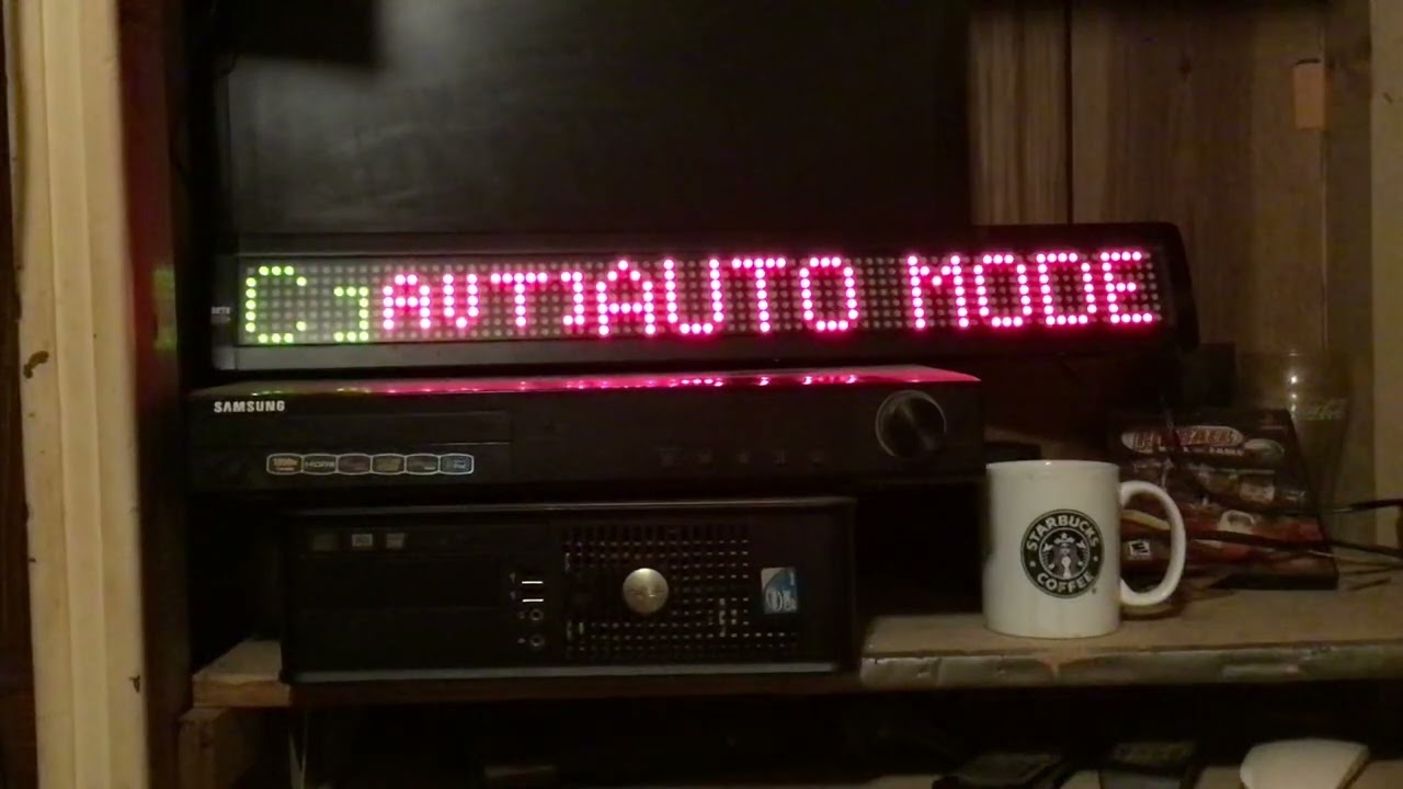BetaBrite 213c-1 led sign display modes demo