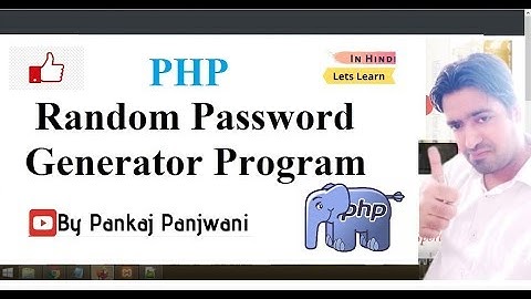 PHP | Random Password Generator Program | Hindi