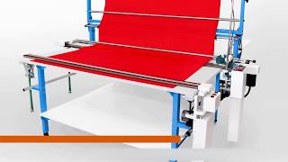 MAQUINA SEMIAUTOMÁTICA EXTENDEDORA DE TEJIDO CON CORTE AUTOMATICO